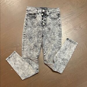 Acid Wash High-Waisted Women Jeans